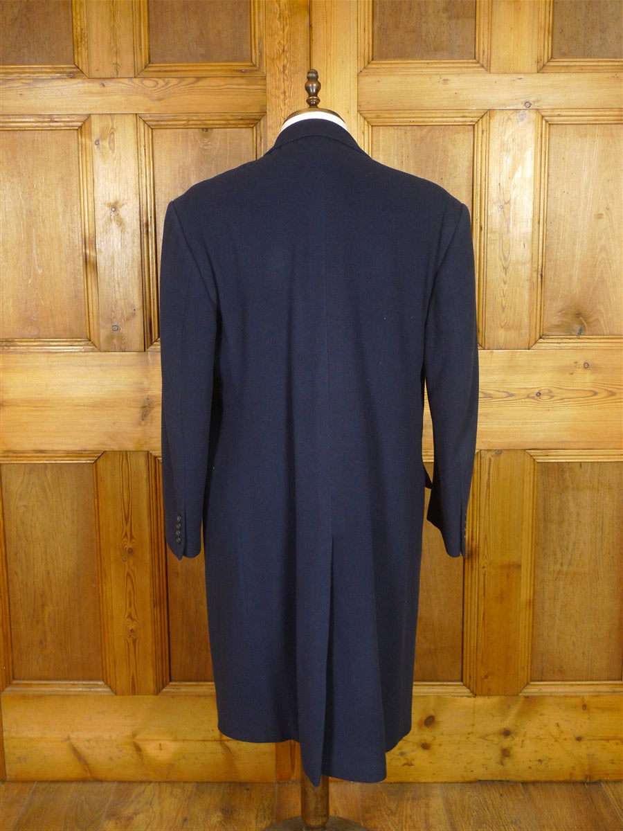 26/0017 immaculate 2019 custom tailored wool cashmere mix fly-front overcoat 42