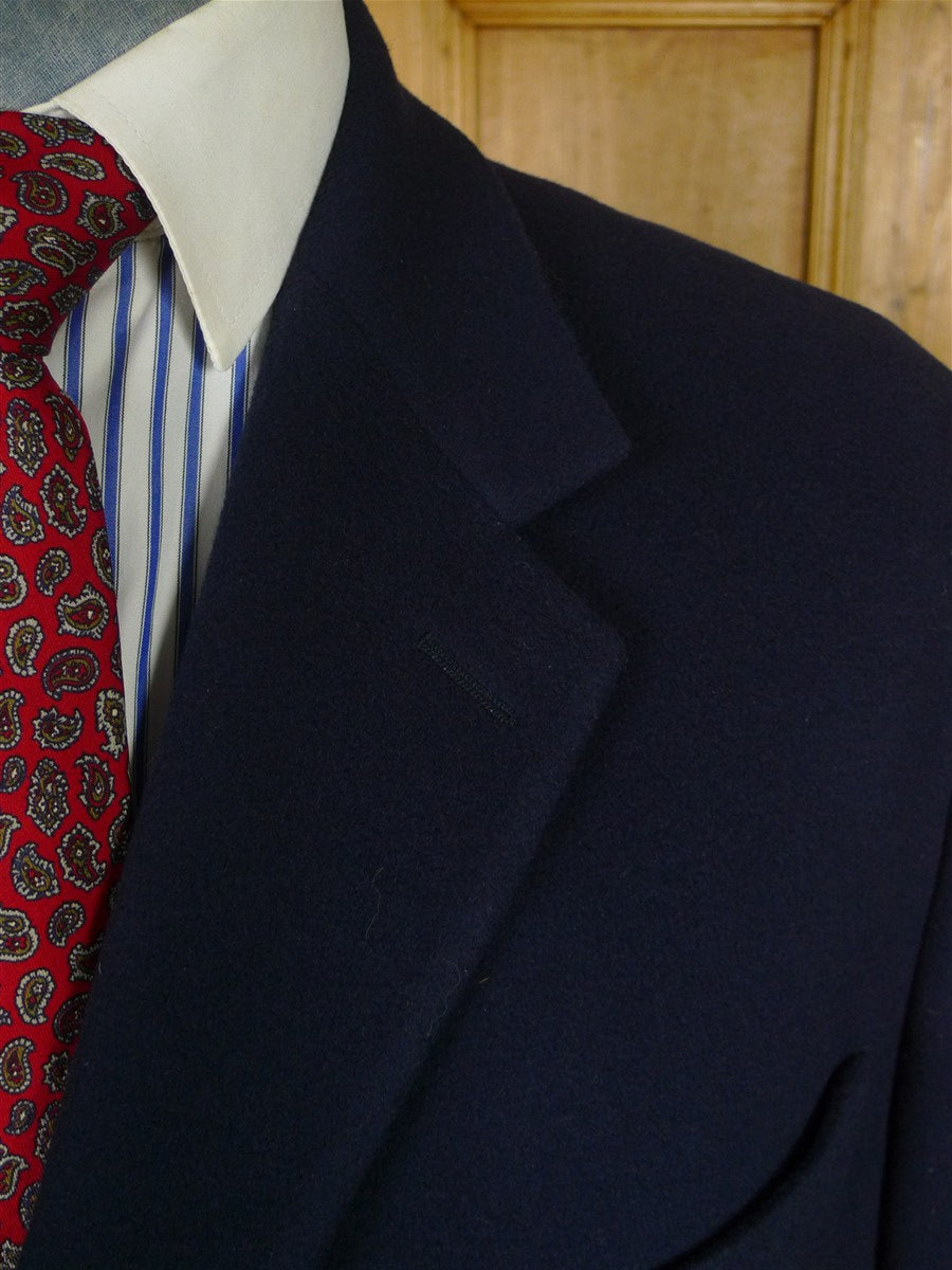 26/0017 immaculate 2019 custom tailored wool cashmere mix fly-front overcoat 42