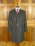 25/1175 immaculate vintage aquascutum pure lambswool grey overcoat 40 regular