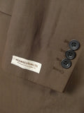 25/1174 new w/ tags aquascutum ltd brown 100% cotton d/b pea coat raincoat mac 40 regular