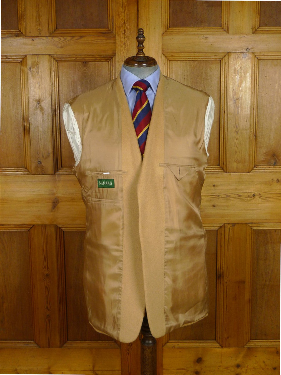 25/1152 immaculate ralph lauren 100% camelhair blazer sports jacket 46 extra long