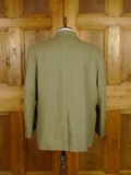 25/1181 immaculate john g hardy green wp check tweed jacket 48 short