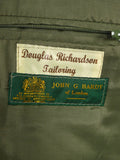 25/1181 immaculate john g hardy green wp check tweed jacket 48 short