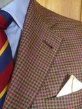 25/1184 immaculate 2013 italian bespoke tailored gun check wool & cashmere sports jacket blazer 42 regular