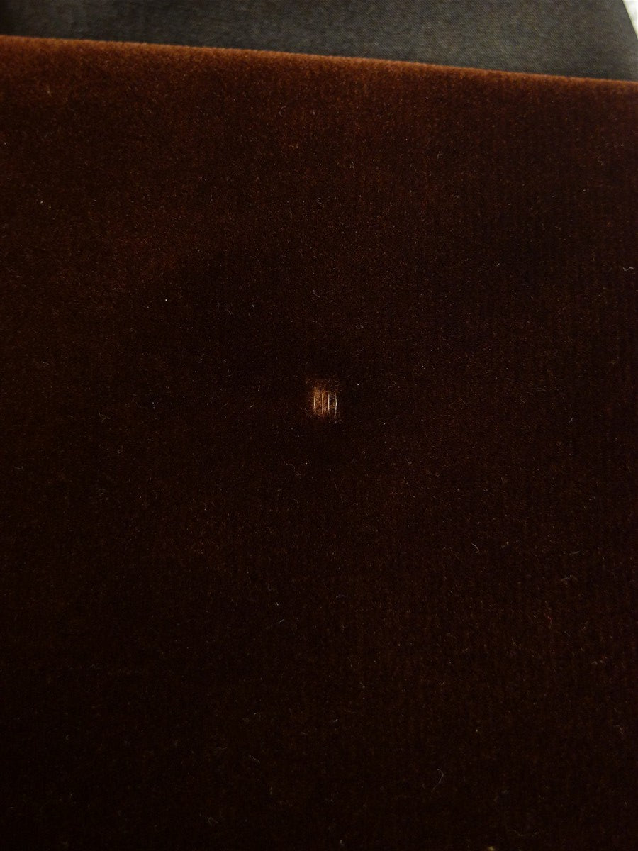 25/1192 exceptional 1979 vintage bespoke brown silk-velvet d/b silk shawl dinner / smoking jacket 40-41 long