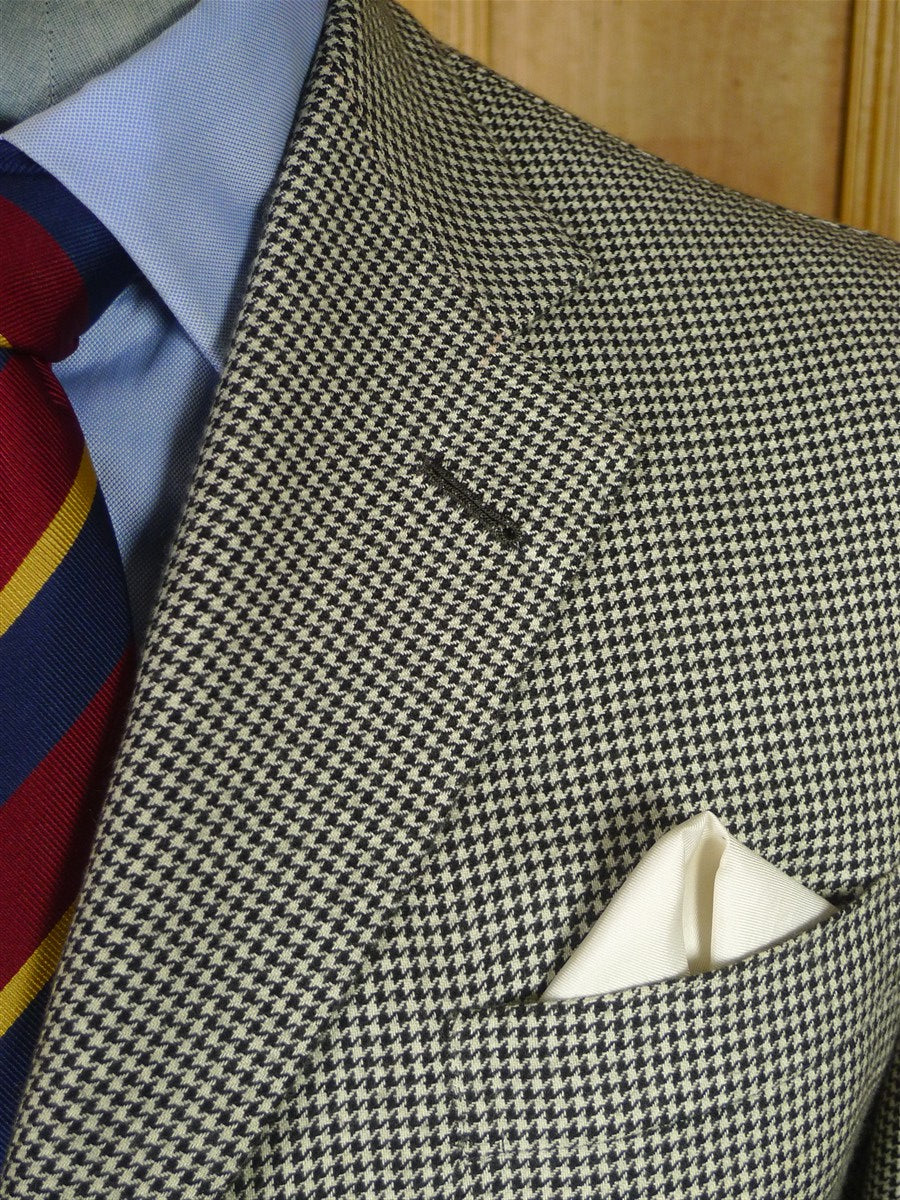 25/1186 immaculate 2013 italian bespoke tailored dogtooth pure cashmere sports jacket blazer 42 regular