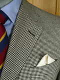 25/1186 immaculate 2013 italian bespoke tailored dogtooth pure cashmere sports jacket blazer 42 regular