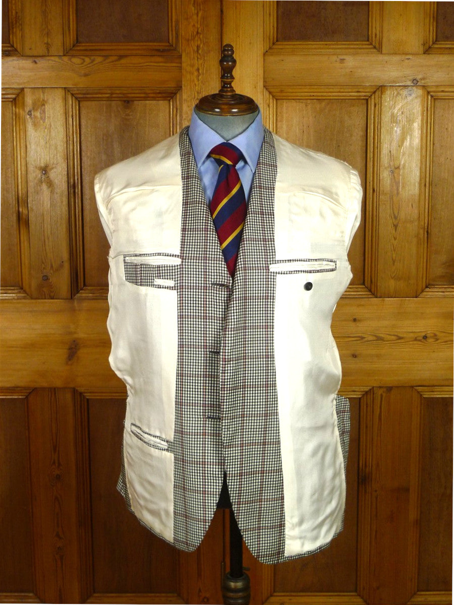25/1183 immaculate 2014 italian bespoke tailored wp check wool & cashmere sports jacket blazer 42 regular
