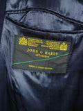 26/0020 vintage john g hardy navy blue wool overcoat 44-46