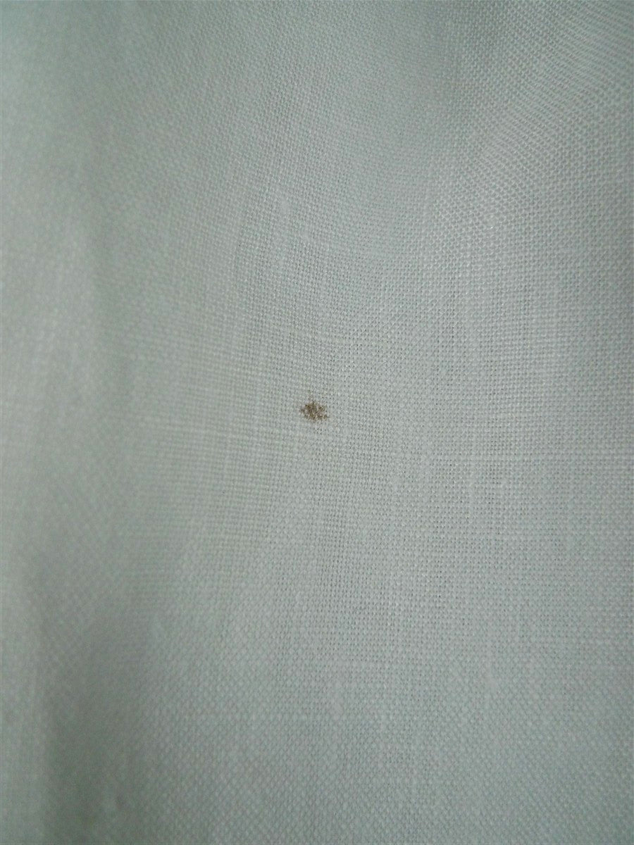 25/1203 italian bespoke 2011 white linen trouser 38