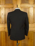 25/1213 vintage british black barathea grosgrain shawl lapel dinner jacket 38 short
