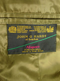25/1208 vintage john g hardy heavyweight worsted gun check tweed sports jacket 42-43 short to regular