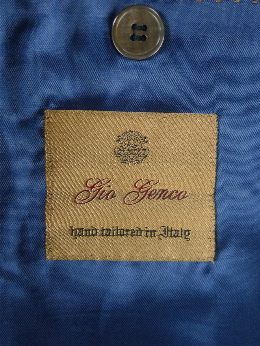 25/1217 immaculate 2008 italian bespoke wool & silk pow check suit 42-43 regular