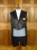 25/1218 immaculate 2013 italian bespoke black superfine wool evening tailcoat suit 45 regular