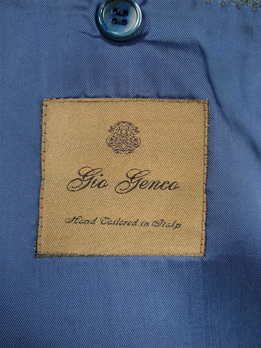 25/1214 immaculate italian bespoke wool & cashmere grey wp check sports jacket blazer 42 regular to long