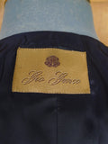 25/1204 italian bespoke blue silk morning waistcoat 42 regular