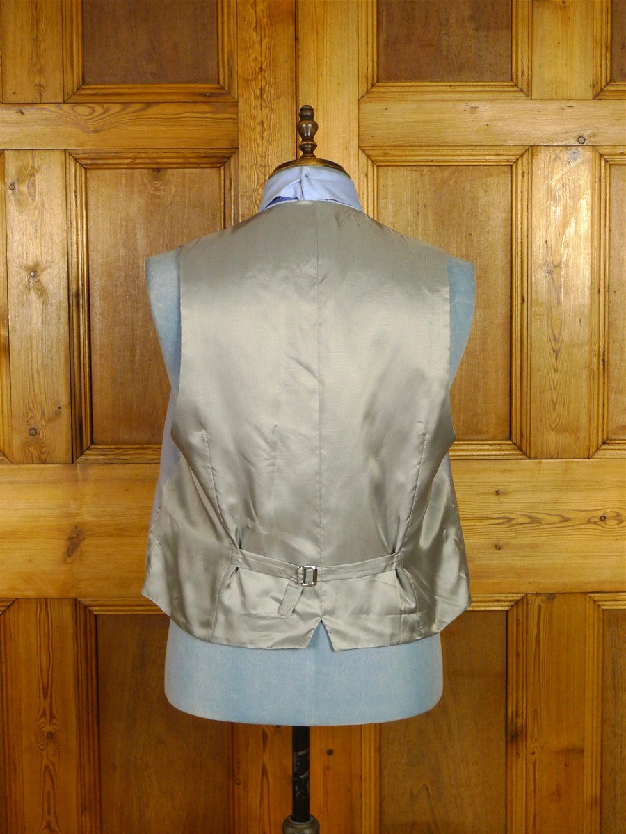 25/1205 immaculate italian bespoke dove grey superfine wool morning waistcoat 45 regular