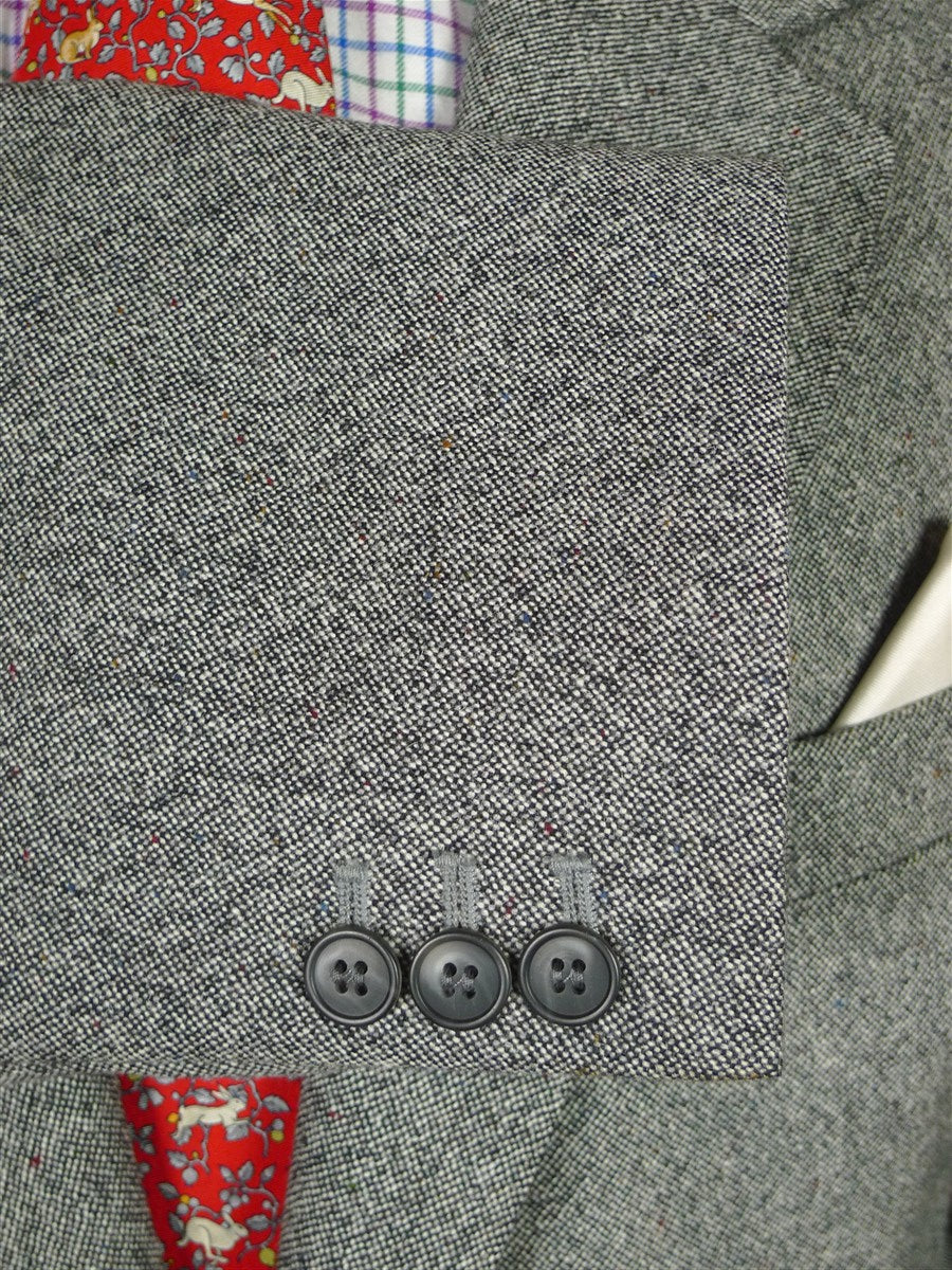 26/0030 bespoke tailored 1998 john g hardy donegal cloth grey tweed sports jacket blazer 48 regular