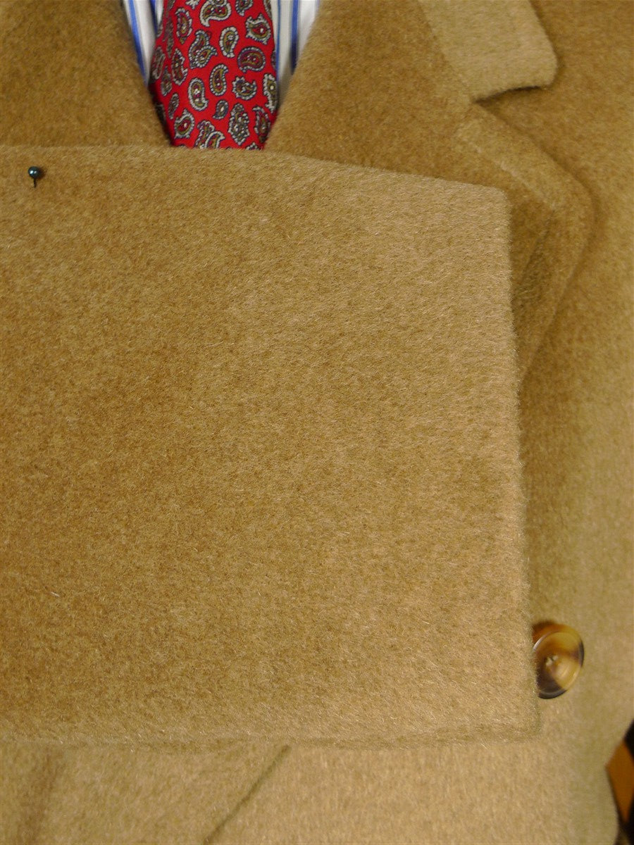 26/0025 luxury 50% camelhair d/b full-length camel coat w/ belt 42-44