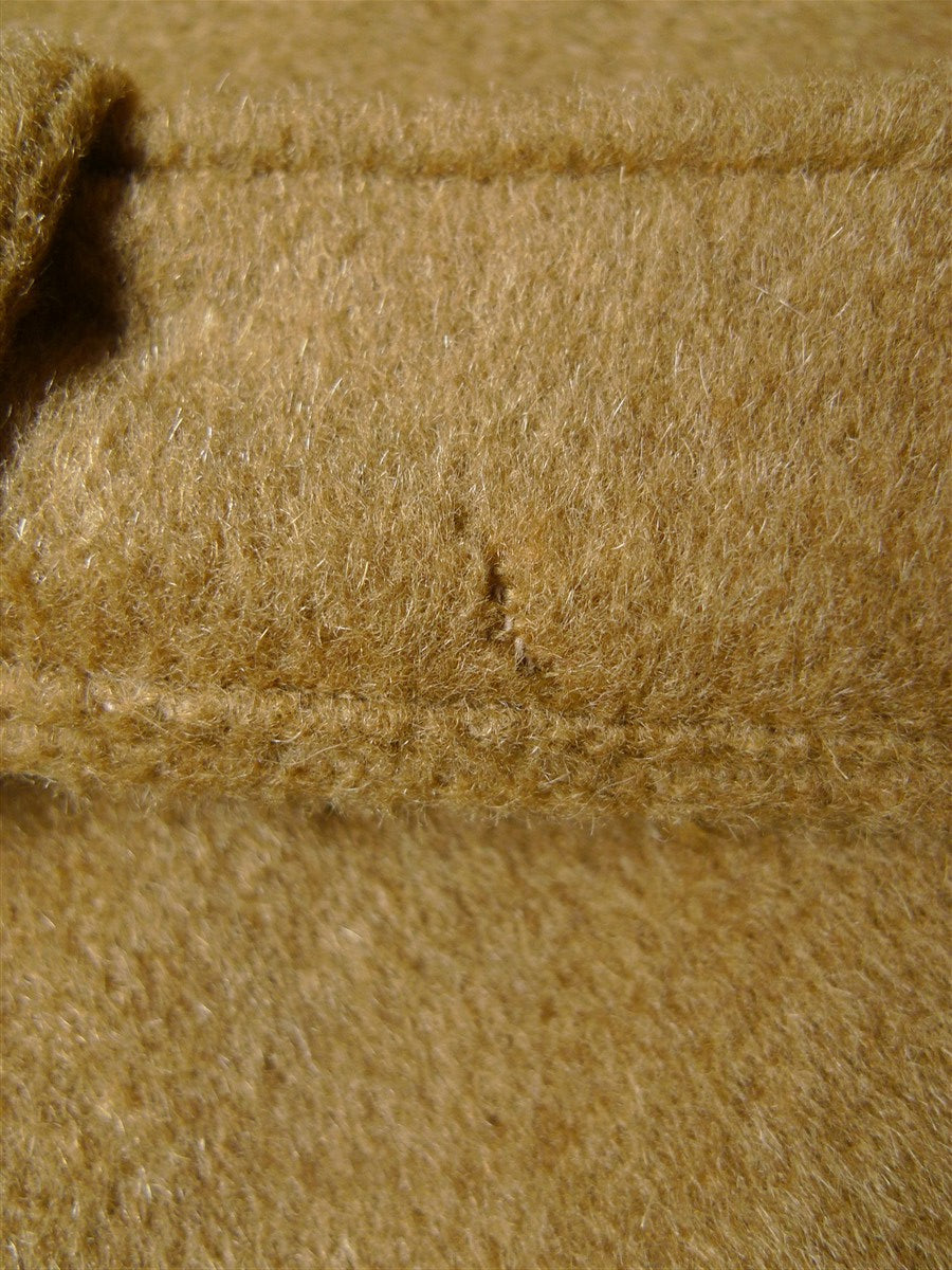 26/0025 luxury 50% camelhair d/b full-length camel coat w/ belt 42-44