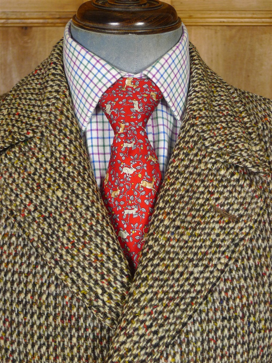 26/0027 vintage heavyweight irish tweed raglan coat overcoat 44