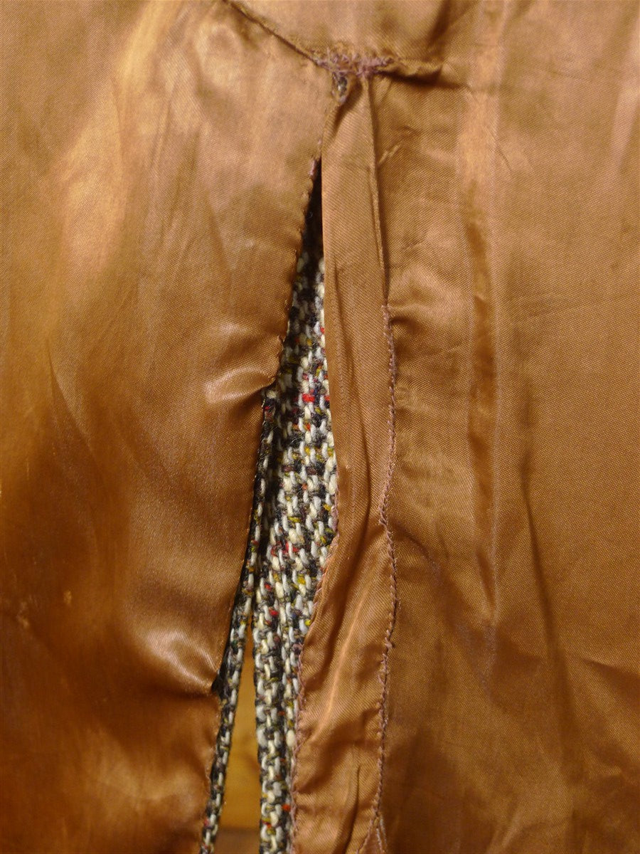 26/0027 vintage heavyweight irish tweed raglan coat overcoat 44