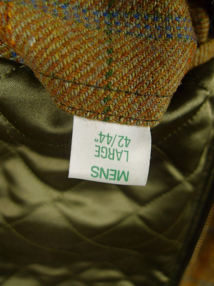26/0022 chrysalis brown windowpane check tweed country shooting field coat (rrp £900) 42-44