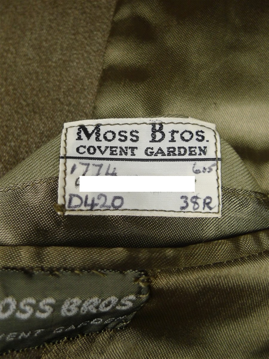 26/0023 superb vintage british heavyweight venetian wool covert coat overcoat 40 regular