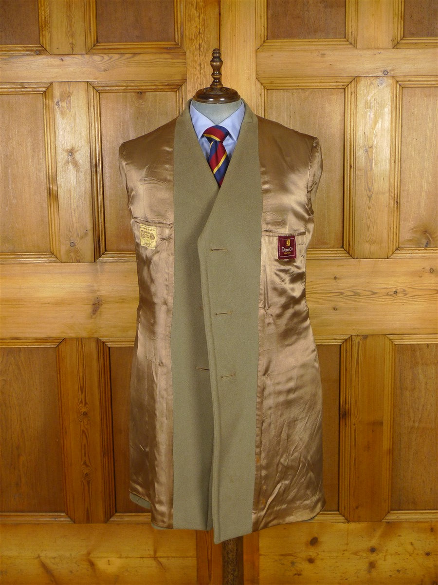 26/0026 vintage heavyweight crombie melton wool british warm overcoat 39-40