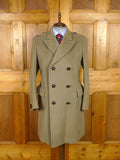 26/0026 vintage heavyweight crombie melton wool british warm overcoat 39-40