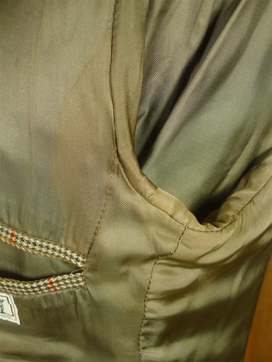 26/0049 vintage british gun check tweed sports jacket 44 long