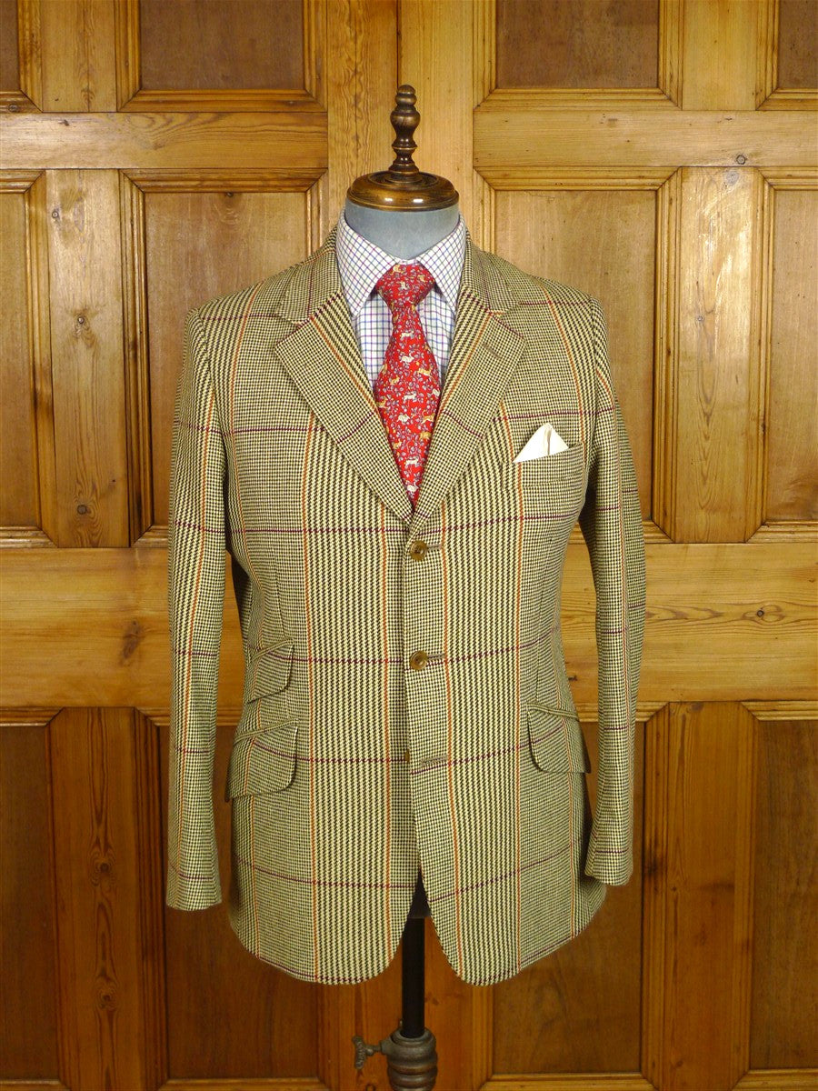 26/0050 immaculate crombie house check tweed sports jacket 40 short