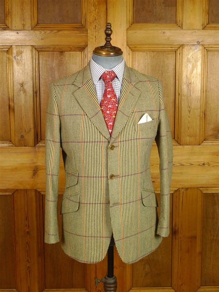 26/0050 immaculate crombie house check tweed sports jacket 40 short