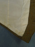 26/0051 vintage bespoke tailored green check tweed country waistcoat w/ lapels 42
