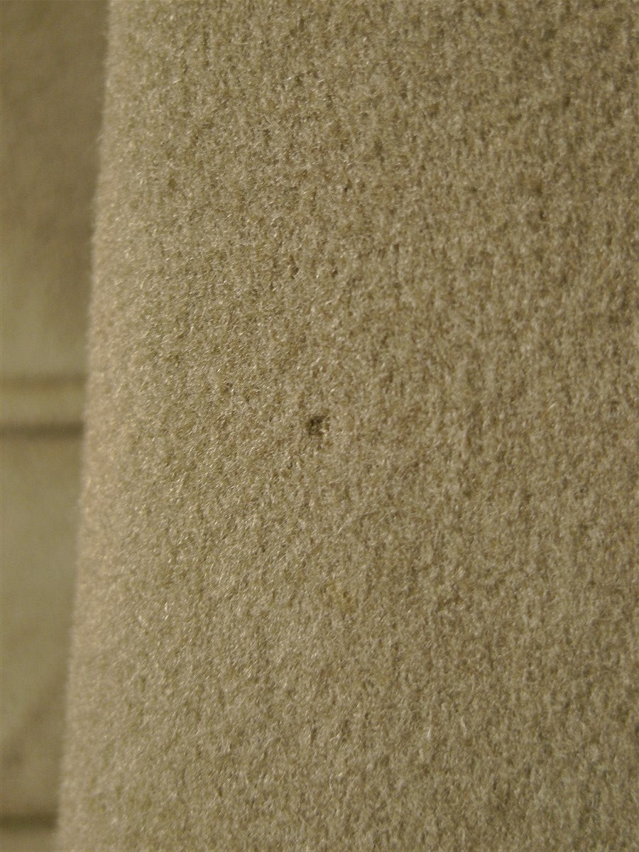 26/0054 vintage heavyweight crombie melton wool british warm overcoat w/ leather buttons 42