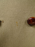 26/0054 vintage heavyweight crombie melton wool british warm overcoat w/ leather buttons 42