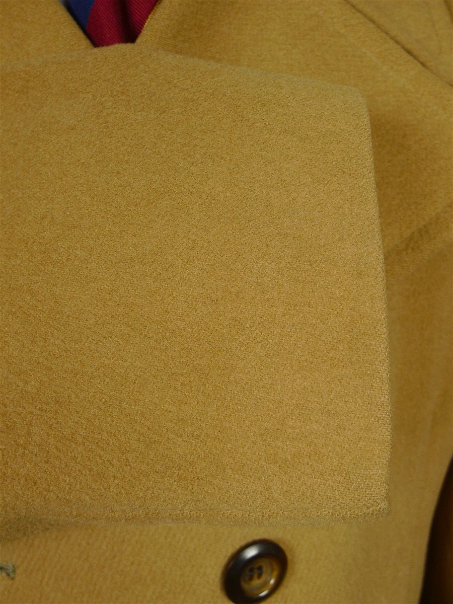 26/0056 vintage british textured camel wool d/b pea coat overcoat 42