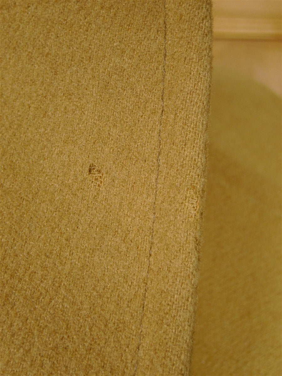 26/0056 vintage british textured camel wool d/b pea coat overcoat 42