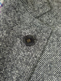 26/0045 immaculate nearly new daks london grey donegal weave norfolk-style tweed jacket w/ quilted lining 39 long