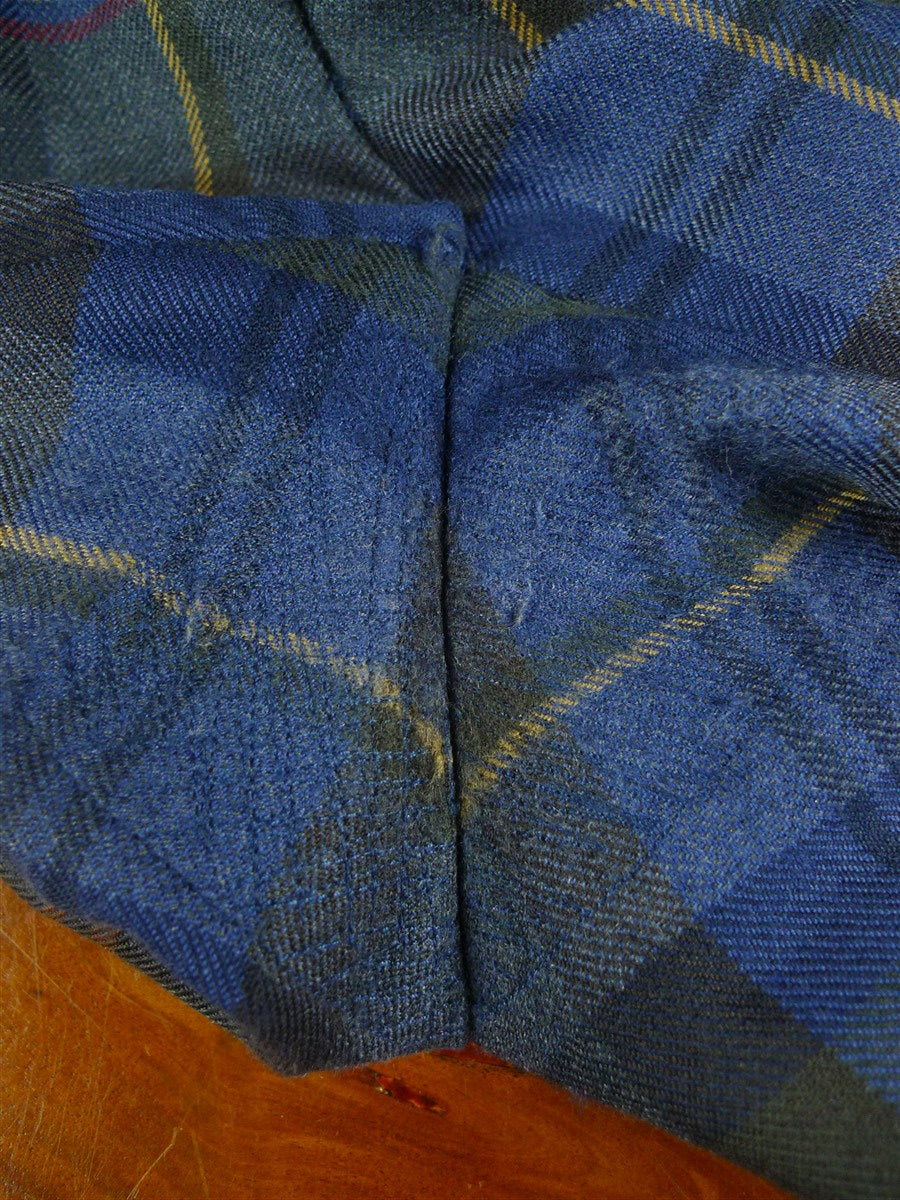 26/0041 vintage hackett tartan slim-fit evening trouser 38