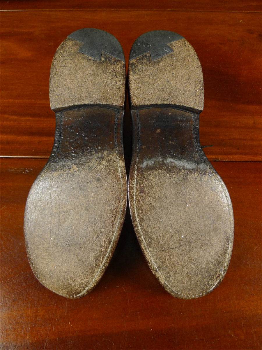 26/0032 vintage church's custom grade black oxford shoe uk 10.5