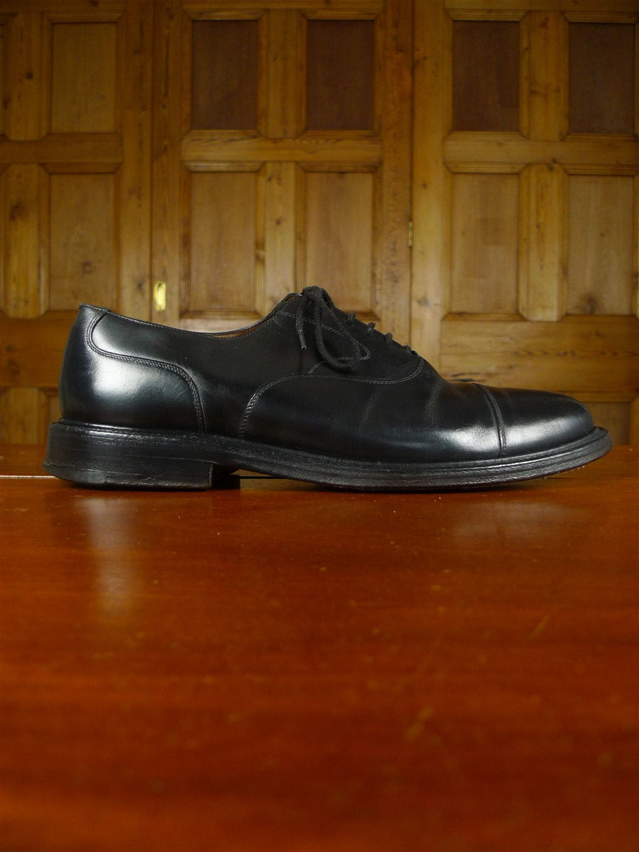 26/0032 vintage church's custom grade black oxford shoe uk 10.5