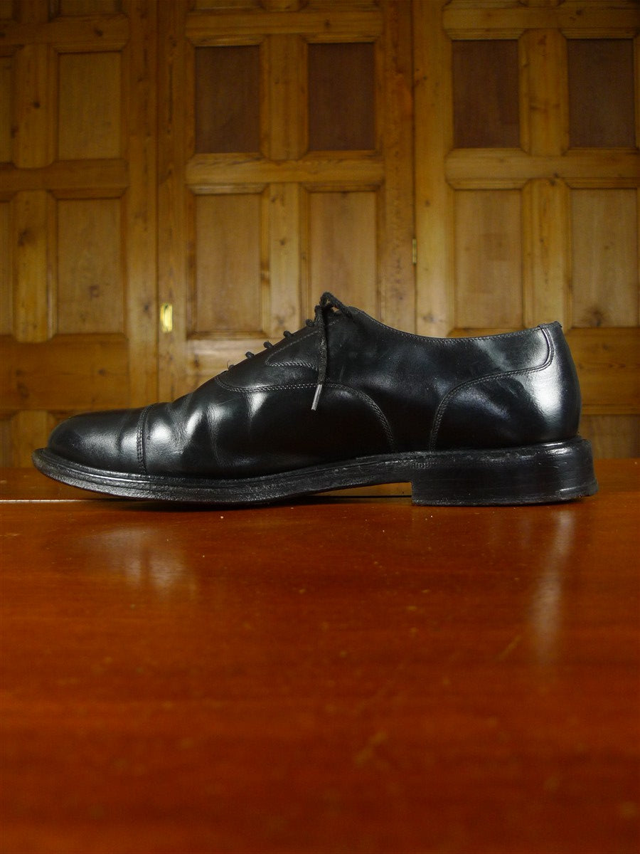26/0032 vintage church's custom grade black oxford shoe uk 10.5
