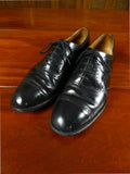 26/0034 vintage church's custom grade black semi-brogue shoe uk 11
