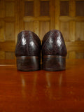 26/0036 vintage bally brown crocodile skin buckle shoe uk 7.5 (uk shipping only)