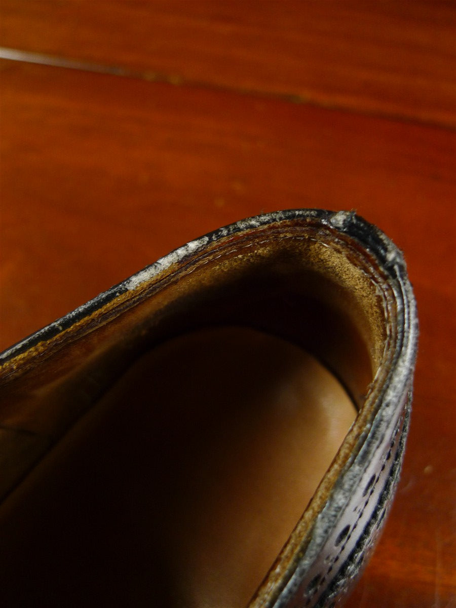 26/0035 vintage church's custom grade black brogue shoe uk 10