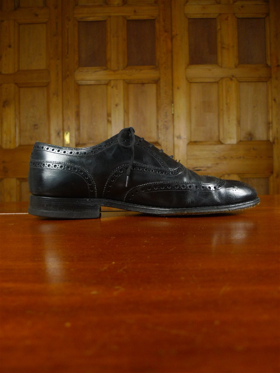 26/0035 vintage church's custom grade black brogue shoe uk 10