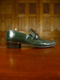26/0037 vintage green aligator buckle shoe uk 7.5 (uk shipping only)