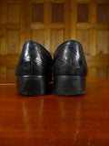 26/0038 vintage bally black crocodile skin buckle shoe uk 7.5 (uk shipping only)