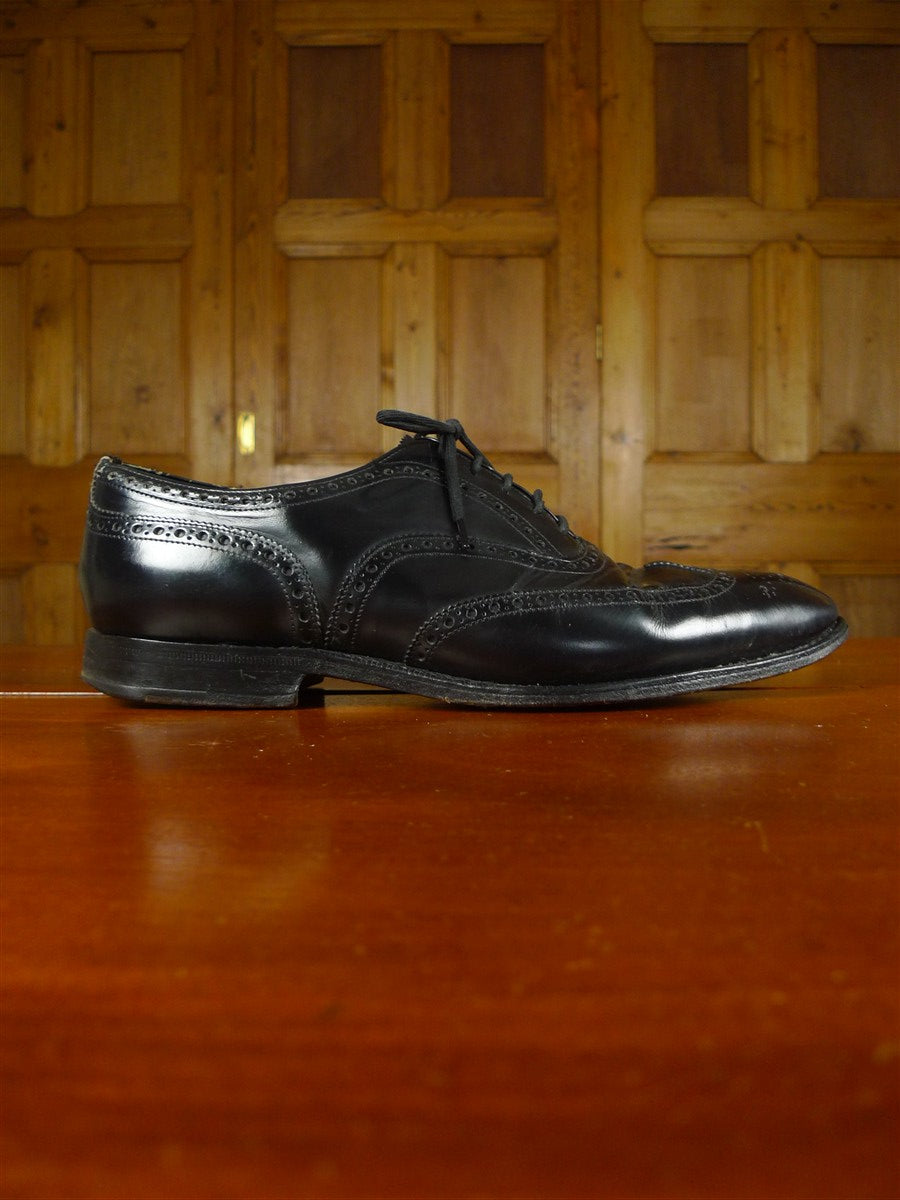 26/0031 vintage church's custom grade black brogue shoe uk 10